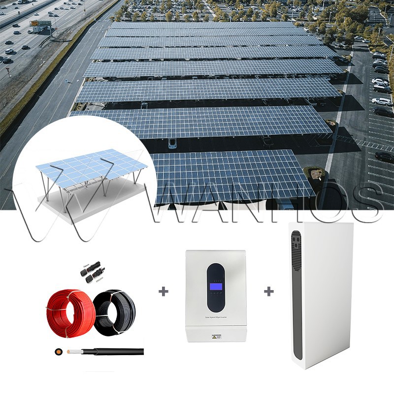 Sun Carport with Home Storage System Sun Carport with Home Storage System