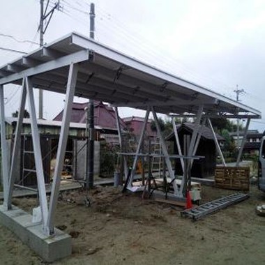 PV Carport Montaža Syustem Solar Garagem
