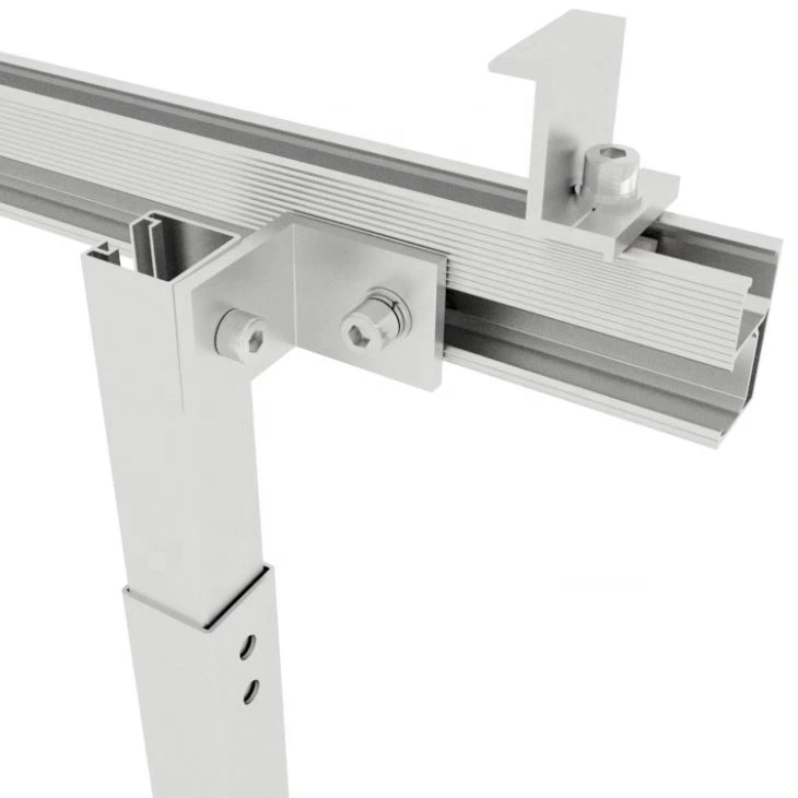 High Quality Adjustable Solar Mounting Brackets With Solar Racking Front Leg And Rear Leg