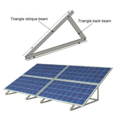 Presavijte montažu solarnog panela sa tri nosača
