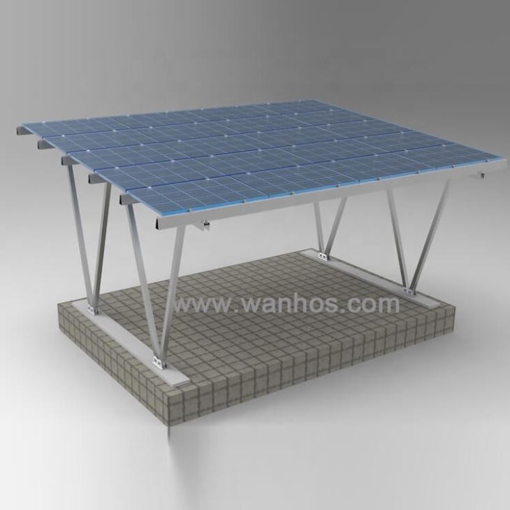 Antirust Solar Aluminum Structure Carport / Car Racking Mounting Brackets
