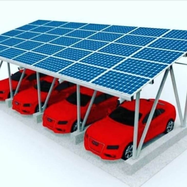 Antirust Solar Aluminum Structure Carport / Car Racking Mounting Brackets