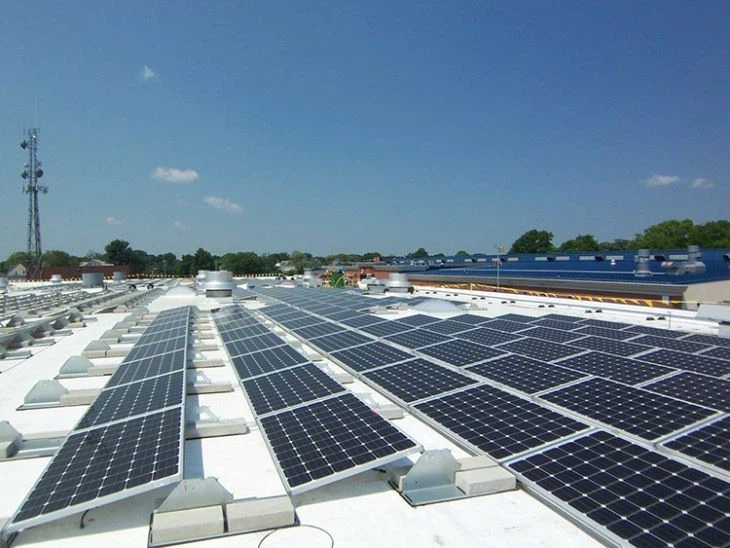 Solar Ballasted Mounting for Flat Roof 01